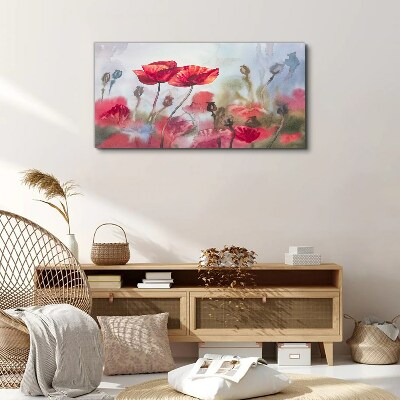 Tableau sur toile Rêves floraux aux tons pastel