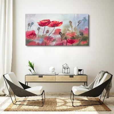 Tableau sur toile Rêves floraux aux tons pastel