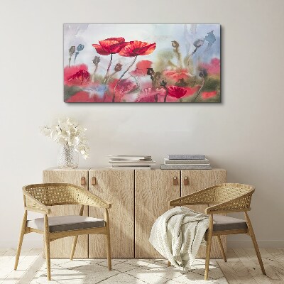 Tableau sur toile Rêves floraux aux tons pastel