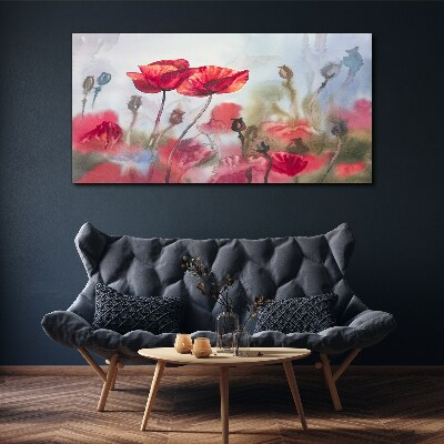 Tableau sur toile Rêves floraux aux tons pastel