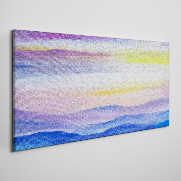 Tableau imprimé sur toile Paysage matinal aux tons pastel