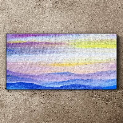 Tableau imprimé sur toile Paysage matinal aux tons pastel