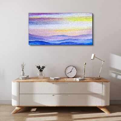 Tableau imprimé sur toile Paysage matinal aux tons pastel