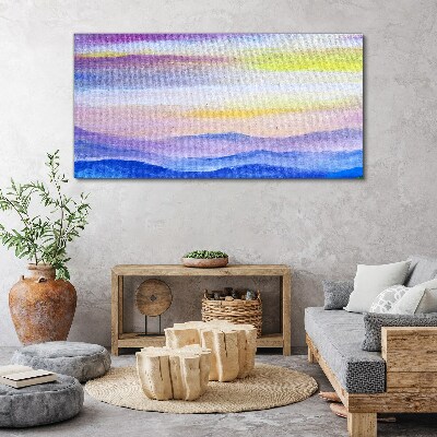 Tableau imprimé sur toile Paysage matinal aux tons pastel