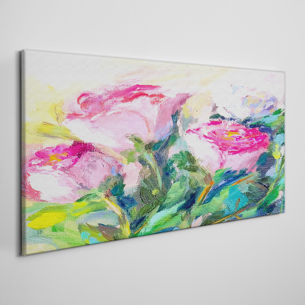 Tableau imprimé sur toile Composition florale aux tons pastel