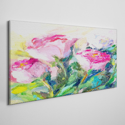 Tableau imprimé sur toile Composition florale aux tons pastel