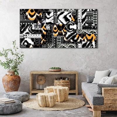 Tableau imprimé sur toile Motifs abstraits aux nuances monochromes