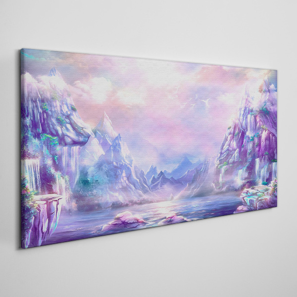 Tableau sur toile Paysage de montagne magique