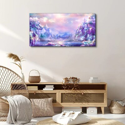 Tableau sur toile Paysage de montagne magique