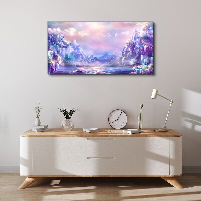 Tableau sur toile Paysage de montagne magique