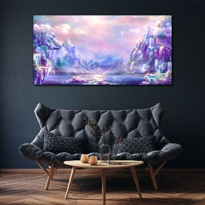 Tableau sur toile Paysage de montagne magique