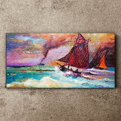 Tableau sur toile Une aventure maritime en couleurs