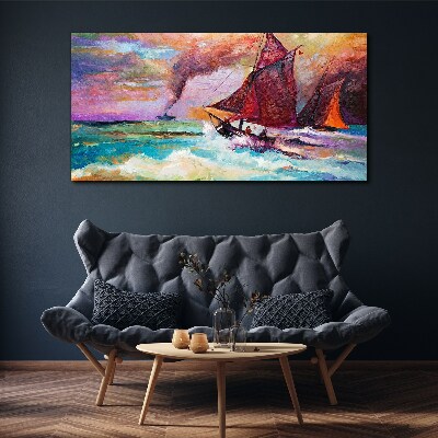 Tableau sur toile Une aventure maritime en couleurs