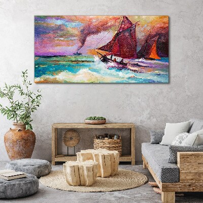 Tableau sur toile Une aventure maritime en couleurs