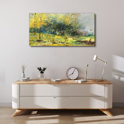 Tableau sur toile Automne doré dans le parc