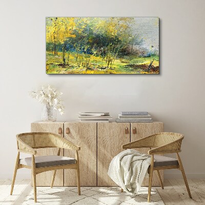 Tableau sur toile Automne doré dans le parc