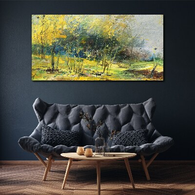 Tableau sur toile Automne doré dans le parc