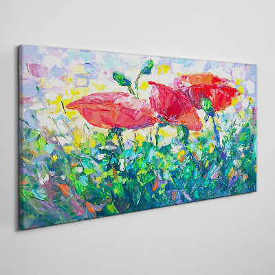 Tableau imprimé sur toile Un rêve floral en couleurs