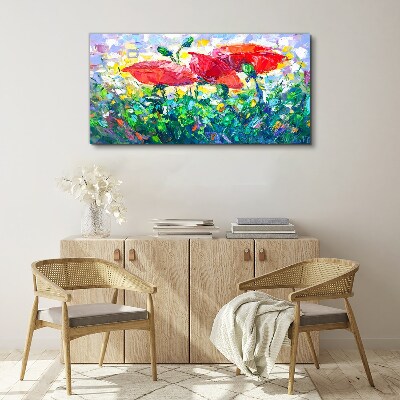 Tableau imprimé sur toile Un rêve floral en couleurs
