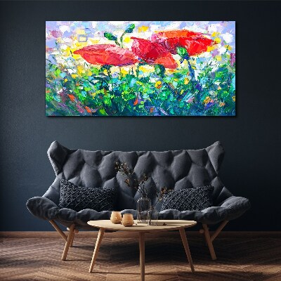 Tableau imprimé sur toile Un rêve floral en couleurs