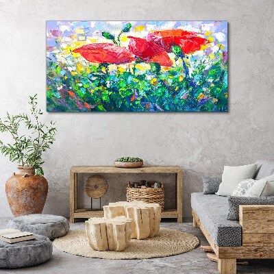 Tableau imprimé sur toile Un rêve floral en couleurs