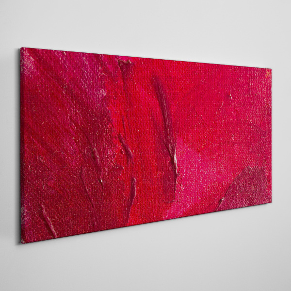 Tableau imprimé sur toile Rouge abstrait intense