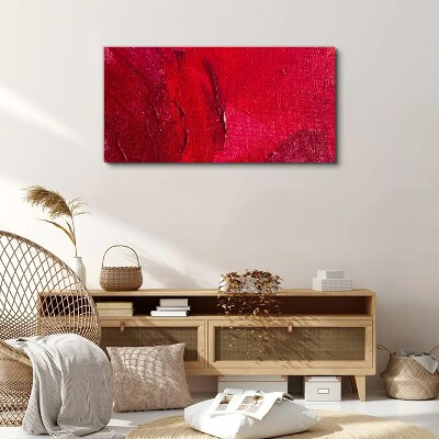Tableau imprimé sur toile Rouge abstrait intense