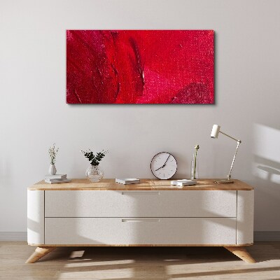 Tableau imprimé sur toile Rouge abstrait intense