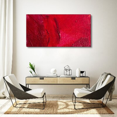 Tableau imprimé sur toile Rouge abstrait intense