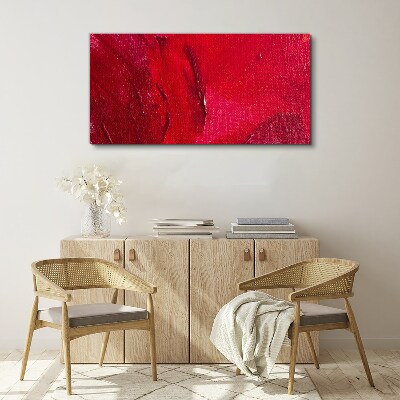 Tableau imprimé sur toile Rouge abstrait intense