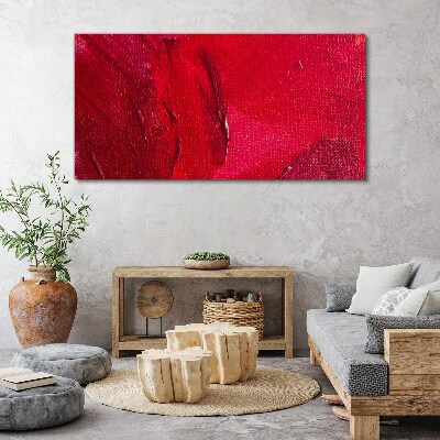 Tableau imprimé sur toile Rouge abstrait intense