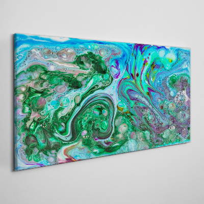 Tableau sur toile Vagues océaniques colorées
