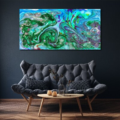 Tableau sur toile Vagues océaniques colorées