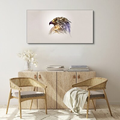 Tableau sur toile Portrait d'un aigle aux nuances délicates