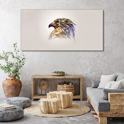 Tableau sur toile Portrait d'un aigle aux nuances délicates