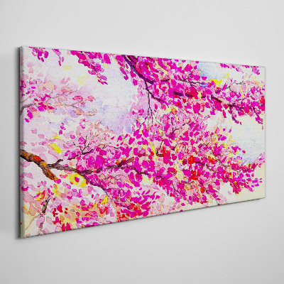 Tableau sur toile Explosions florales en rose