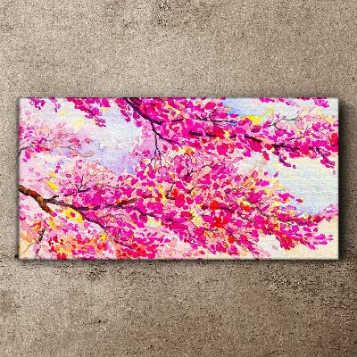 Tableau sur toile Explosions florales en rose