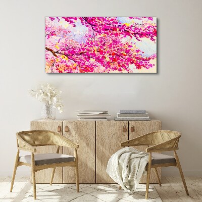 Tableau sur toile Explosions florales en rose