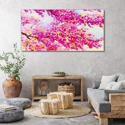 Tableau sur toile Explosions florales en rose