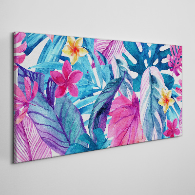 Tableau imprimé sur toile Mosaïque tropicale de couleurs