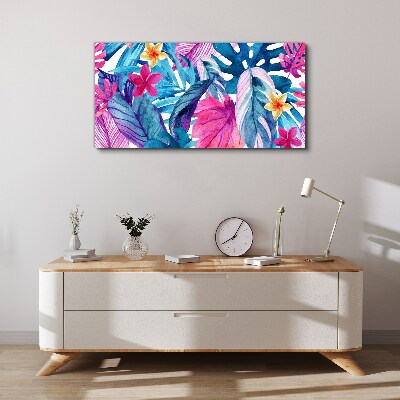 Tableau imprimé sur toile Mosaïque tropicale de couleurs