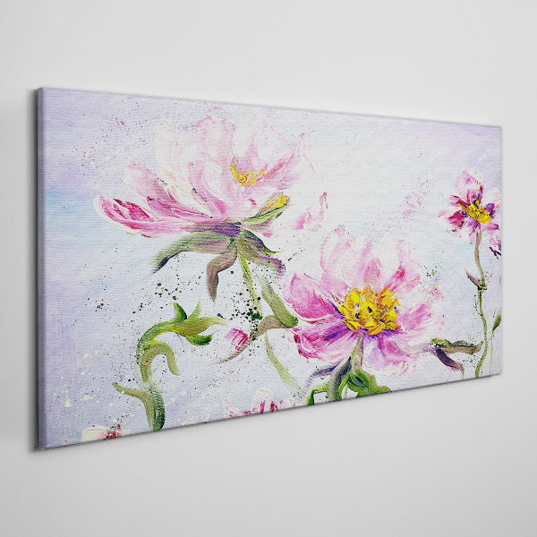 Tableau toile imprimée Rêves floraux aux tons pastel