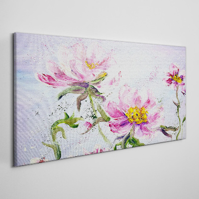 Tableau toile imprimée Rêves floraux aux tons pastel