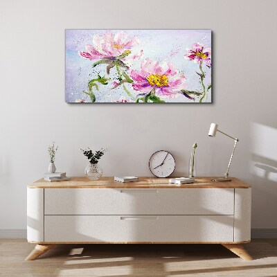 Tableau toile imprimée Rêves floraux aux tons pastel