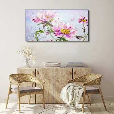 Tableau toile imprimée Rêves floraux aux tons pastel