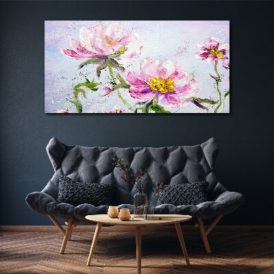 Tableau toile imprimée Rêves floraux aux tons pastel