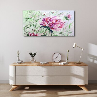 Tableau imprimé sur toile Composition florale aux tons pastel