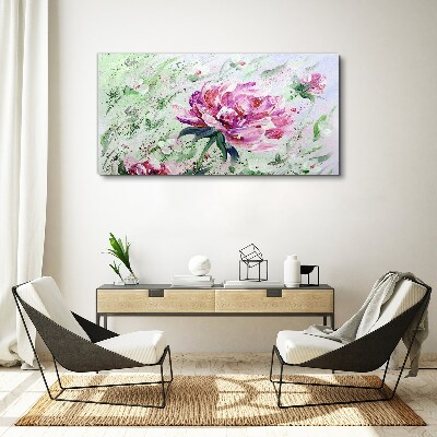 Tableau imprimé sur toile Composition florale aux tons pastel