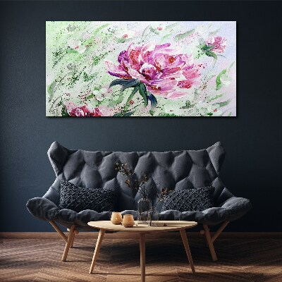 Tableau imprimé sur toile Composition florale aux tons pastel