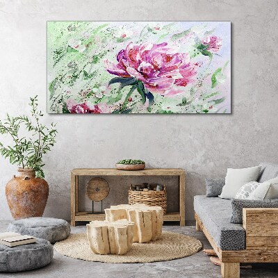 Tableau imprimé sur toile Composition florale aux tons pastel